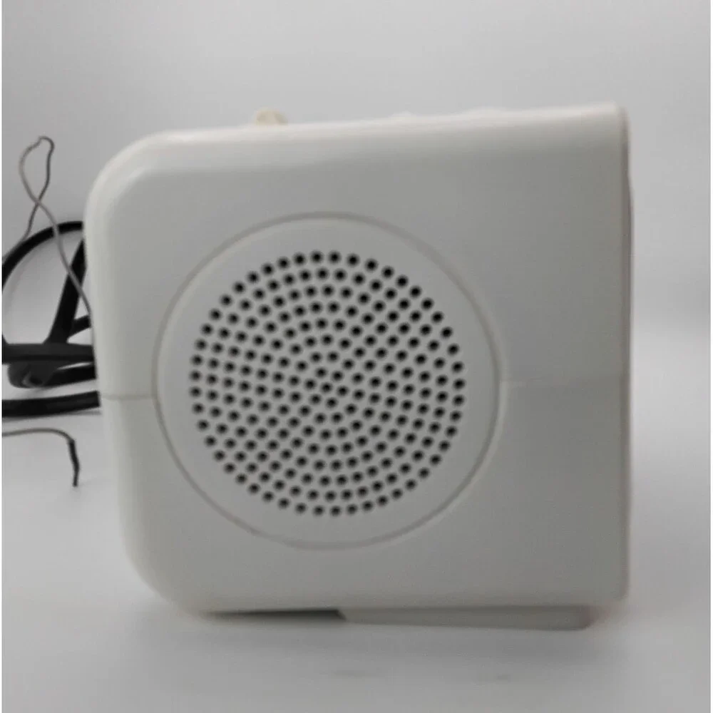 Vintage SONY ICF-C121 Dream Machine White Cube AM/FM Radio Alarm Clock  Tested